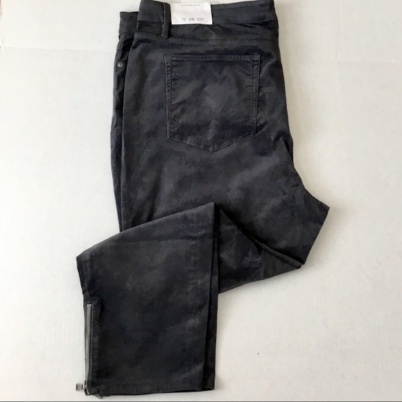 NWT Loft Plus Modern Velvet Ankle Zip Skinny - Picture 4 of 7